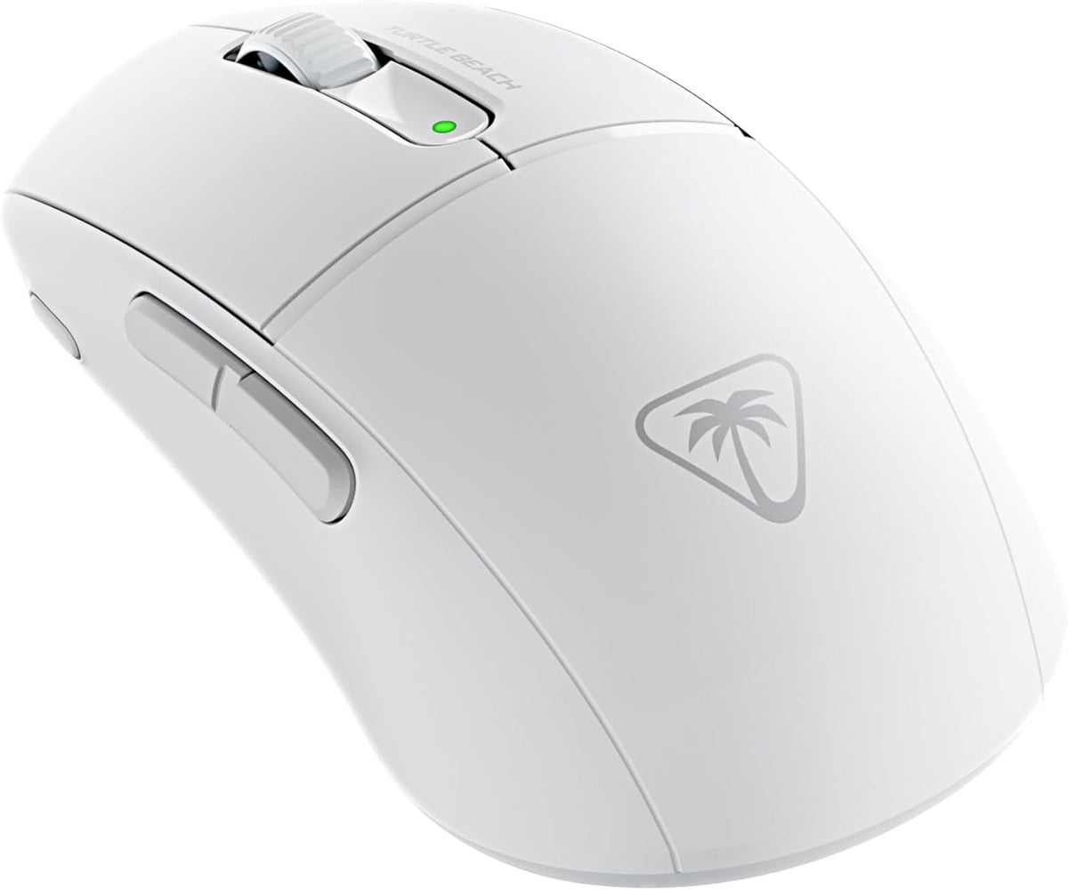 Turtle Beach Burst II Air – 2.4GHz Wireless Gaming Mouse: 47g Ultra Lightweight, Optical Switches, Symmetrical, 26K DPI Optical Sensor, Bluetooth, 120-hour Battery, USB-C Cable – White