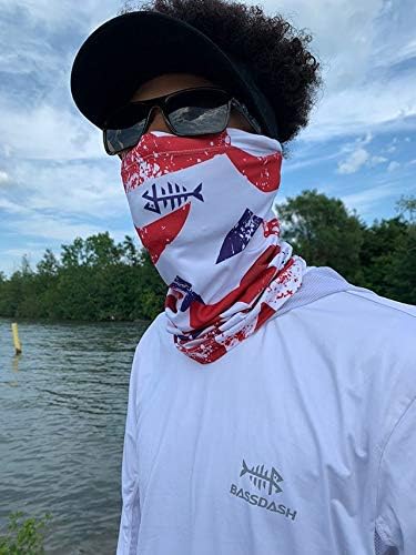 BASSDASH UPF 50+ UV Sun Protection Neck Gaiter Fishing Mask Hunting Kayaking Hiking Cycling Ski Sports