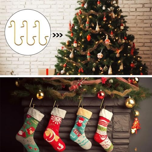 100pc Ornament Hooks Metal Wire Hook Christmas Ornaments Hangers for Christmas Tree Decoration Home New Year Party Decor Decorative Hooks for Decor