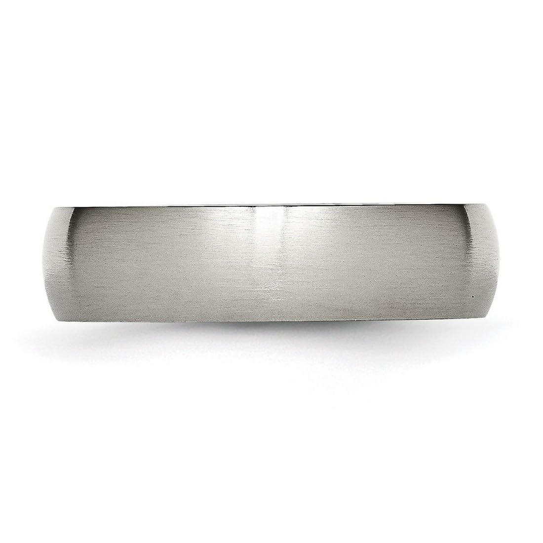 Chisel Titanium Half Round 6mm Brushed Band Ring Size 10 Ring for Women and Men