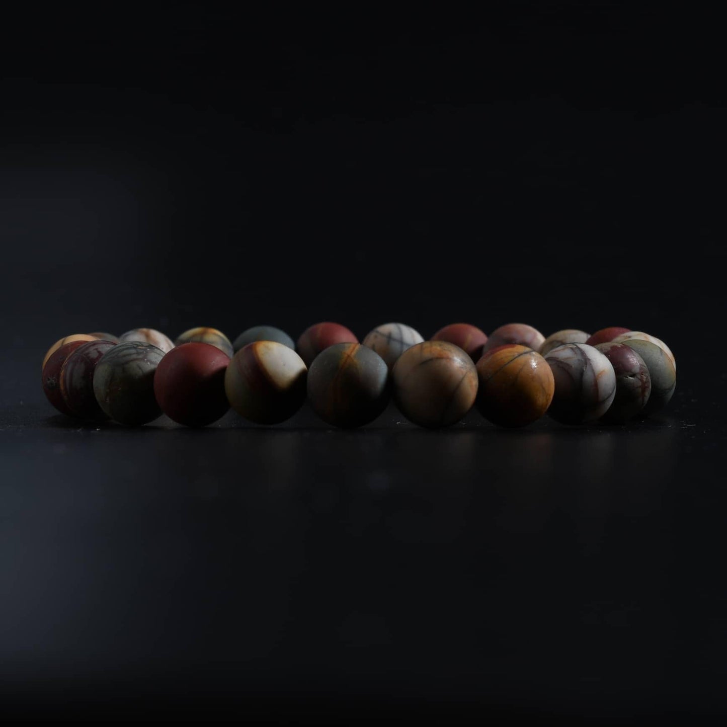 Gracayfr Stress Relief Bracelet Triple Protection Emotional Healing Crystal Spiritual Empath Protection Natural Stone Gemstone Stretch Bead Jewelry For Women Picasso Jasper
