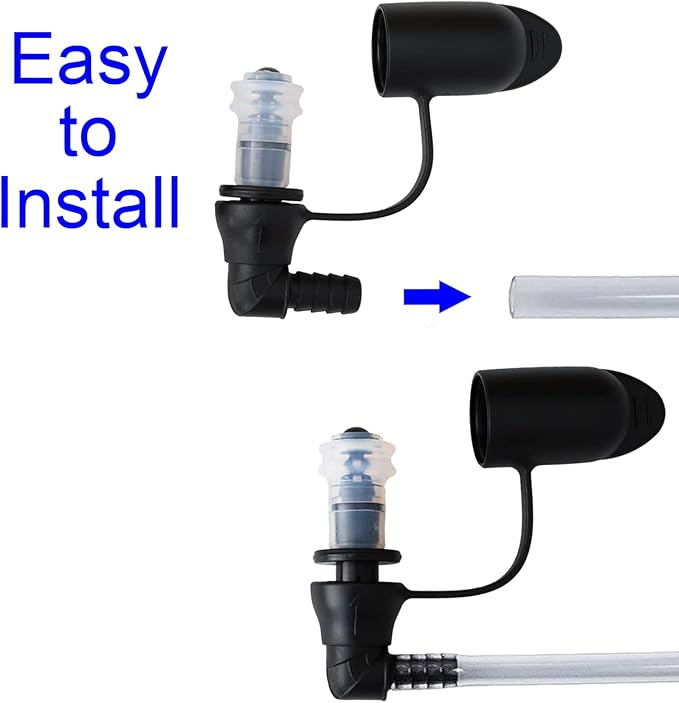 Hydration Bladder Bite Valve Replacement Mouthpiece Fit for Any Water Backpack and Most Brands, with Manual Switch Valve