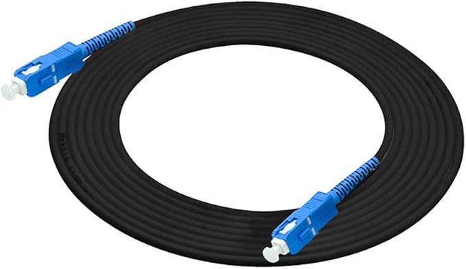 Jeirdus 75M SC to SC Outdoor Armored Simplex 9/125 SM Fiber Optic Cable Jumper - Optical Patch Cord, Singlemode, 75Meters/245ft
