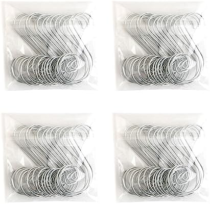 TITA-DONG 80PCS Christmas Ornaments Hooks,Premium S Ornament Hangers for Xmas Tree Decoration,Hangers Christmas Tree Hanger for Christmas Tree Decorations(#4)