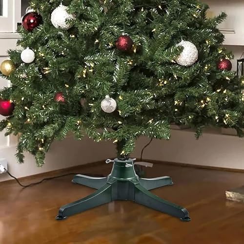 Heavy Duty Christmas Tree Stand - Rotating 360° Base for Artificial Trees Up to 9.8 Feet - Sturdy Support, Easy Setup & Durable Design for Holiday Cheer