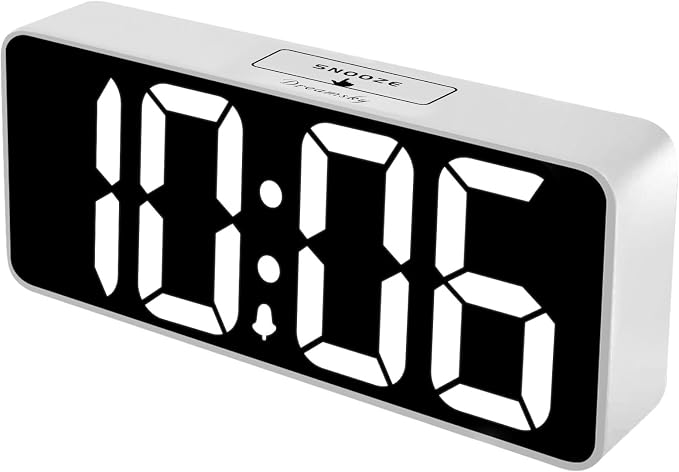 DreamSky Large Digital Alarm Clock Big Number for Seniors/Visually Impaired