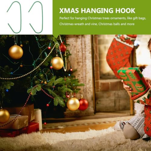 200pcs Hanging Hooks C Shaped for Christmas Tree Ornament Display