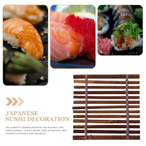 SECFOU Japanese Sushi Plate Decor 13x13cm, Unique Sashimi Serving Tray for Japanese Cuisine Presentation and Food Photography