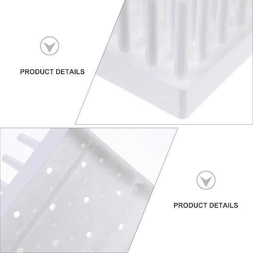 Test Tube Rack Set with Metal Brackets and Polypropylene Holders 3-Piece Lab Tube Stand for Centrifuge Tubes and Glass Test Tubes Compact 6.88X3.74X7.08 Inch Drying and Storage Organizer