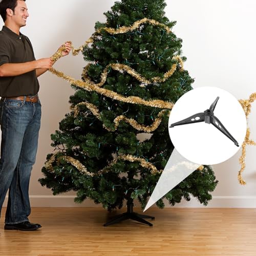 Garneck Christmas Tree Stand 7.5x7.4 Plastic Xmas Tree Base Stand Christmas Tree Legs Samll Xmas Tree Base Stand Holde Replacement Stand Holder Base for Artificial Xmas Christmas Tree