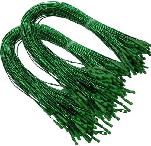 Christmas Ornament Hangers String 200Pcs Ribbon Hook Rope Pre Cut with Clip Locking for Hanging Decors Christmas Hangers