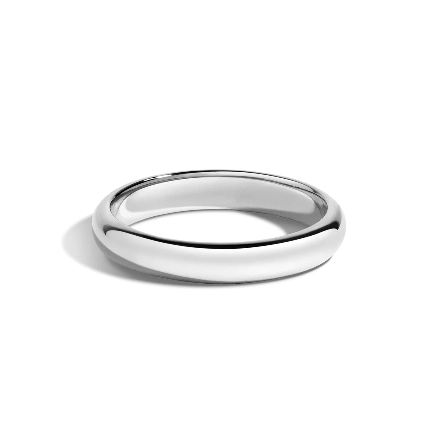 Tioneer Jewelry | Sterling Silver Plain Dome Wedding Band | Wedding Band for Women & Men | Sterling Silver Jewelry, Silver, 7mm, Size 9
