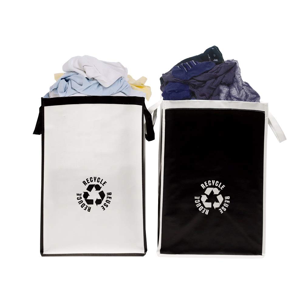 Lily queen Recycle Waste Bag for Kitchen Home Trash Sorting Bins Base Plate Waterproof Baskets Polypropylene 2 Set