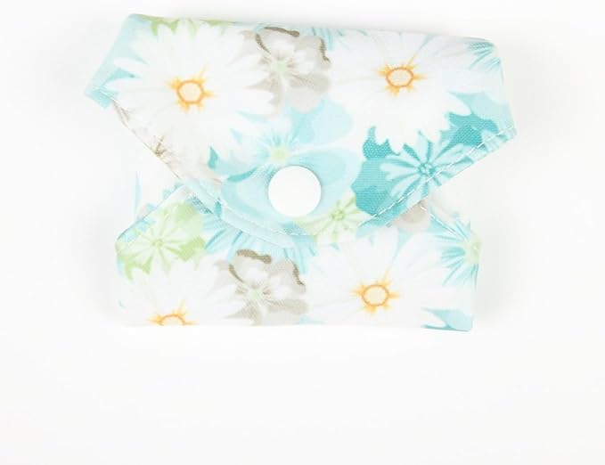 5 Small Panty Liners 1 Wet Bag Cloth Menstrual Pads Reusable Washable (Peacock, S Panty Liners)