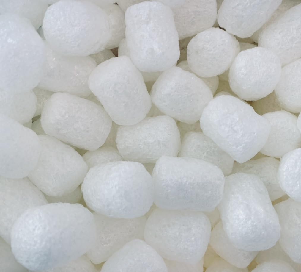 Aruva Kitchen Biodegradable Peanuts 0.5 cu ft naturaly antistatic compostable popcorn for packaging