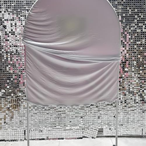 HUAYI Pink Farm Barn Arch Backdrop Cover, Polyester, 2.5ft * 6ft, Ideal for Baptism, Bridal Shower, Birthday, GX237 - color: Gx237-arch Cover, size: W2.5ft by H6ft (75cm by 180cm)