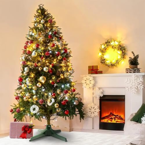 Christmas Tree Stand Base, 360° Rotating Tree Stand, Safety Holds 80 Lbs, Two-Way Rotation, Stand for Up to a 8.8-Foot, Suitable for Home, Store, Indoor and Outdoor Artificial Trees
