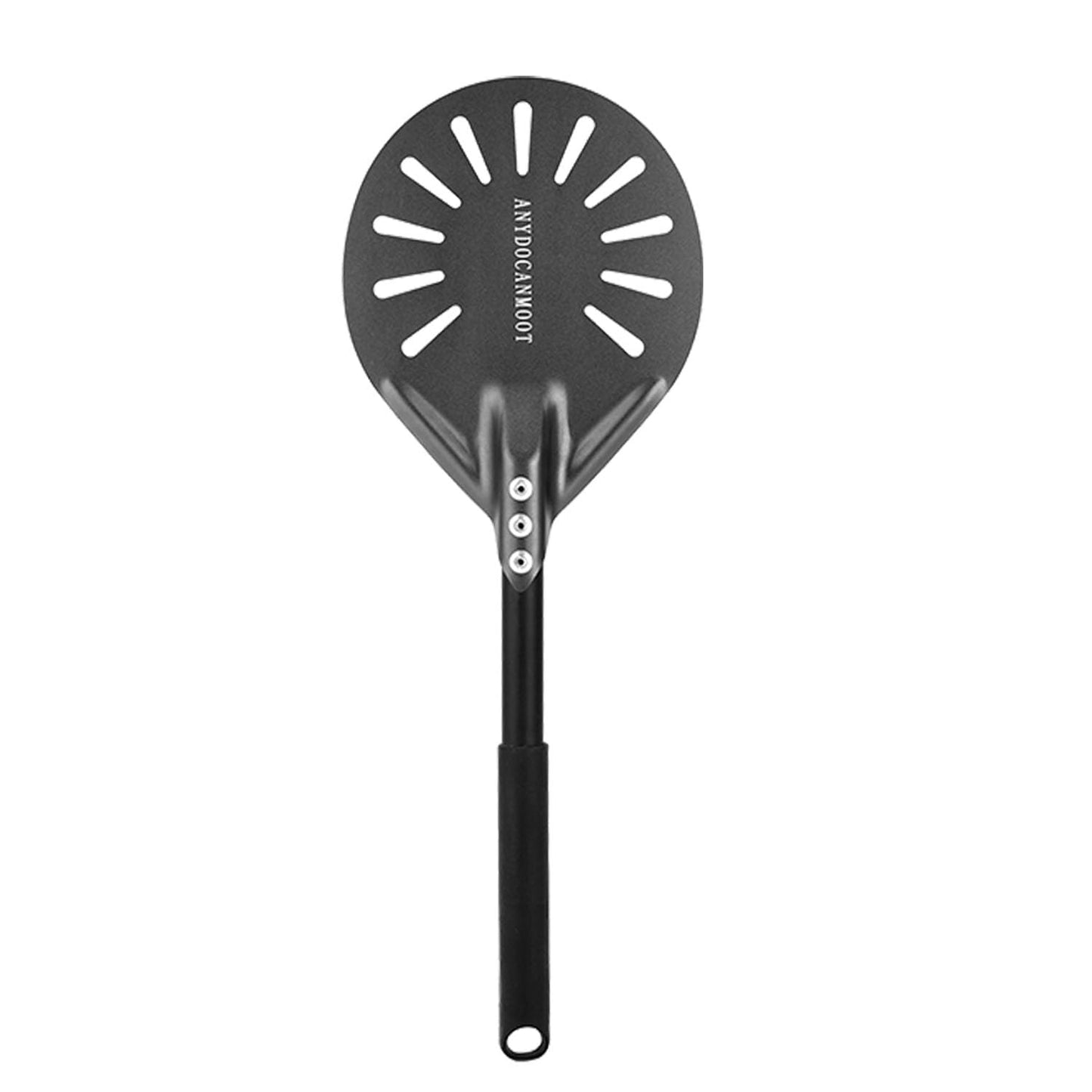 Perforated Pizza Peels 6 INCH pizza spatula paddle Long Handle Metal Pizza Spatula for Indoor and Outdoor (6 Inch)