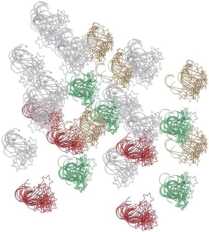 Omabeta 100Pcs Xmas Hooks Iron Wire Decorative Ornament Hooks for Hanging Holiday Decorations in Your Home (2)