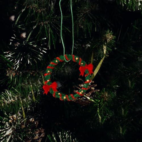 400pcs Ornament Hangers: Snap Locking Rope - Christmas Tree Hanging Hooks - Precut Hanging Ropes Fasteners for Christmas Halloween Holiday Decorations