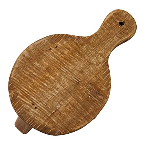 Creative Co-Op Fir Wood Pedestal - color: Natural, size: Round, style: Round