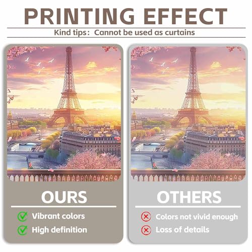 12x8ft Fabric Eiffel Tower Backdrop Paris Landscape Floral Lake Bridge Photography Background Wedding Girls Birthday Party Decorations Photo Booth Props - size: 12'x8'