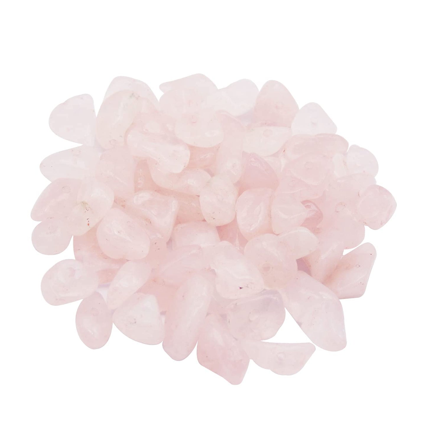 450PCS Pink Quartz Irregular Chip Stone Beads 5-8mm Gemstones Crystal Loose Bead for Jewelry Making Bracelet Necklace DIY Craft Finding