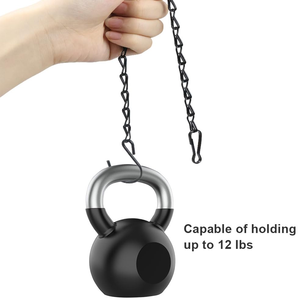 10 Pack Black Hanging Chains for Planters，Lanterns，Bird Feeders，Billboards，Plant Baskets etc， Length 9.5 Inch，Outdoor Indoor Use