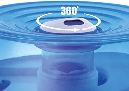 Crane Small Ultrasonic Air Humidifiers for Bedroom and Office, .2 Gallon Cool Mist Humidifier for Personal Use, No Humidifier Filters Needed, Blue and White