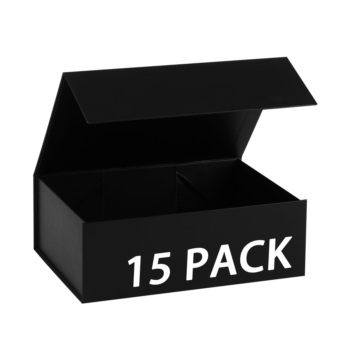 MUMUPACK 15 Pack Magnetic Gift Box With Lid 10x10x5,Black Gift Boxes Bulk,Luxury Bridesmaid Proposal Box,Small Magnetic Closure Box Boxes For Presents,Wedding,Business