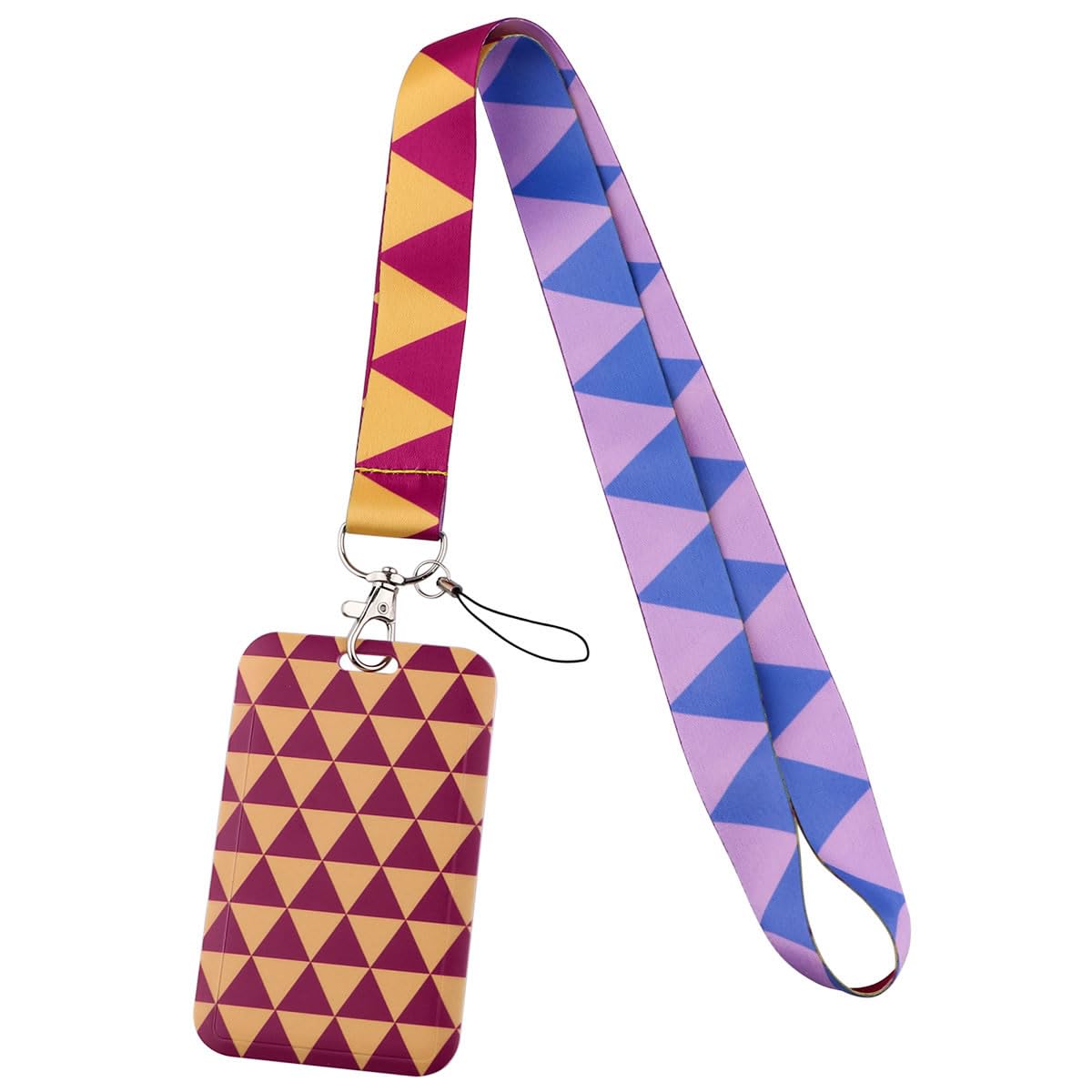 CSSHSMS Anime Kira Yoshikage Cosplay Lanyard ID Badge Holder 4Pcs Set,Manga Yoshikage Kira Cosplay Merch Lanyard Card Holder Sleeve Protectors