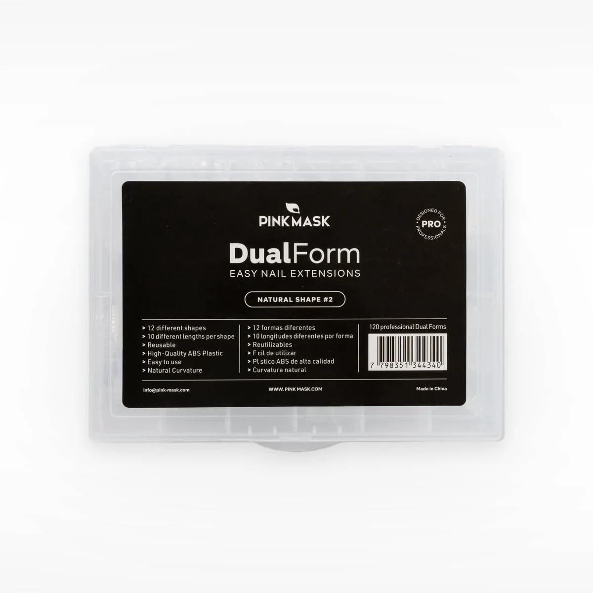 Professional Dual Forms -Natural Shape #2-120 Units for Professional Nail Extensions