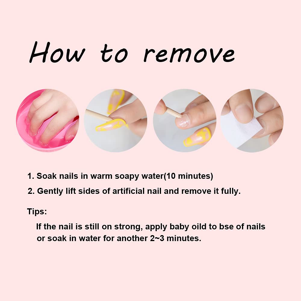 Coolnail Glossy White V French Press on False Nails Square Flat Top Shape Gel Natural Nude Medium Long Fingersnails for Women and Girl