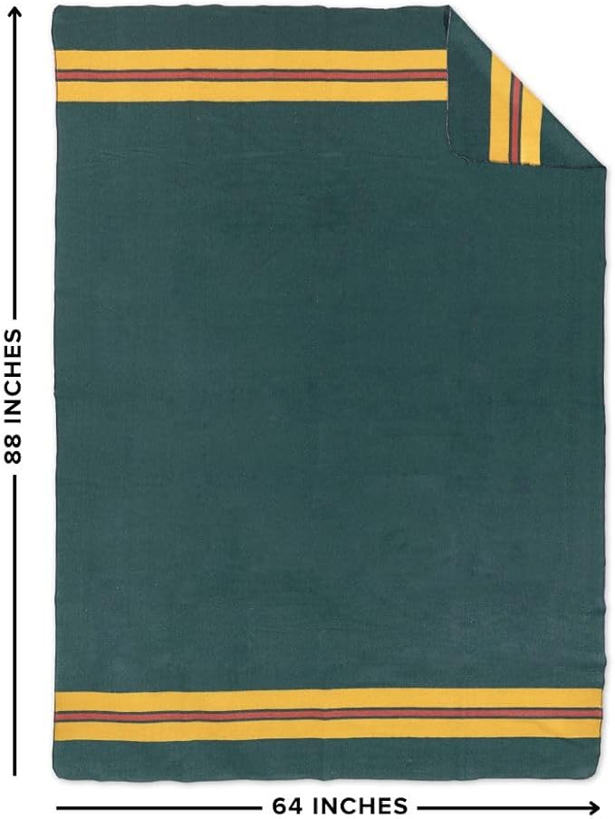 Arcturus Military Wool Blanket - Warm, Thick, Washable - Great for Outdoors, Camping, Stadium Blanket, Picnics, Travel - Car & Bushcraft Survival Kits, Large 64in x 88in 4.5 lb