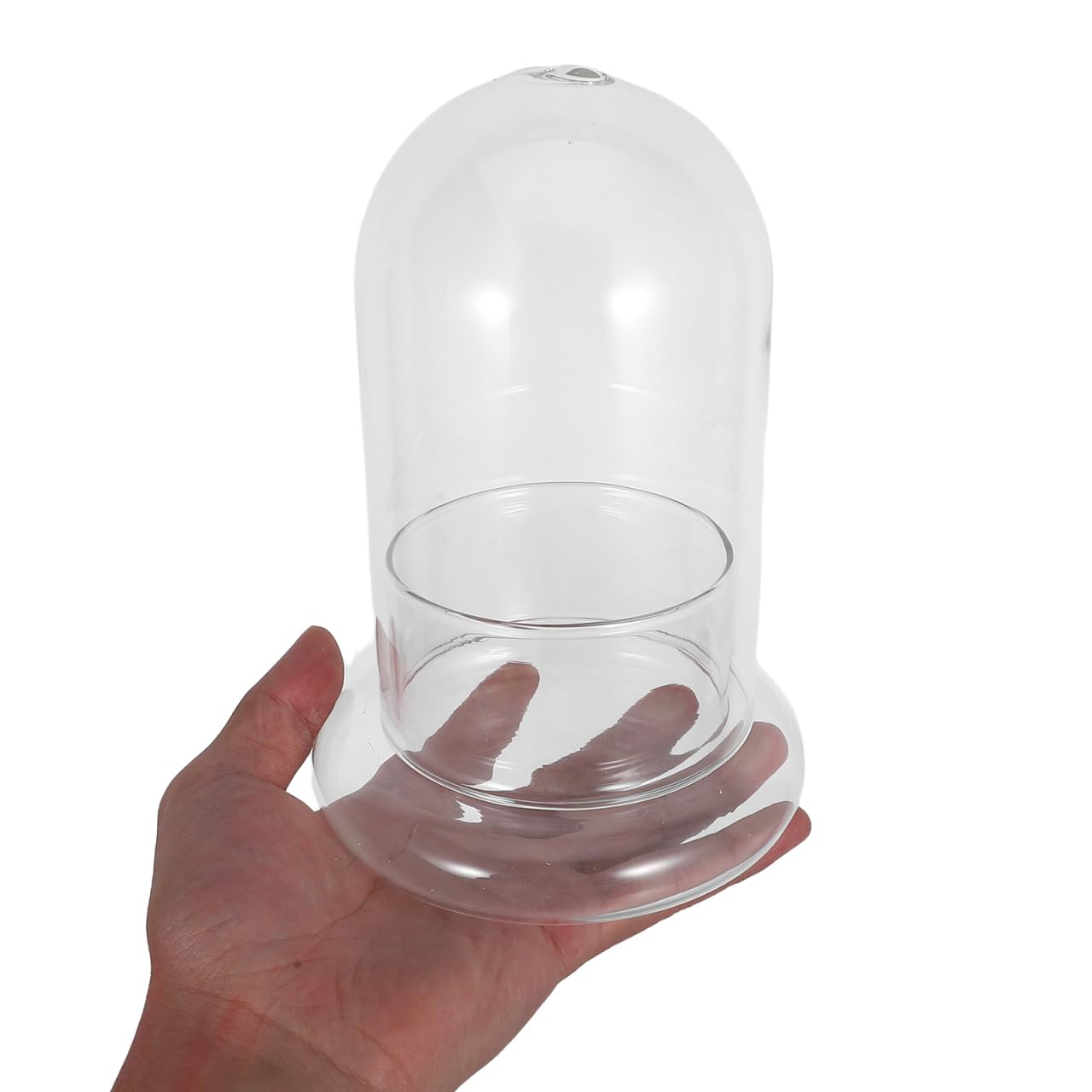 DOITOOL Micro Landscape Ecological Bottle Terrarium Jar 2 Pack High Borosilicate Glass Planter for Home Office Desk Decor 6.69X4.72X4.72In