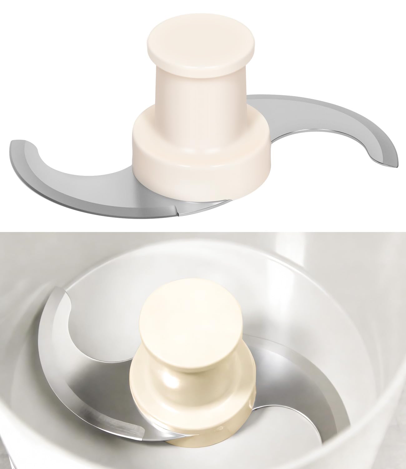 27055 Replacement S Blade Compatible with Robot Coupe R2, R2N, R2B, R2U Commercial Food Processor, Stainless Steel S Smooth Blade Assembly