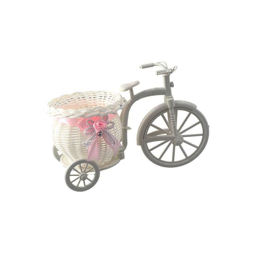 Kopida Bicycle Artificial Flower Decor Plant Stand Nostalgic Bicycle Planter Flower Stand Garden Decor for Home Wedding Decoration, Desktop Decoration, 10*7in
