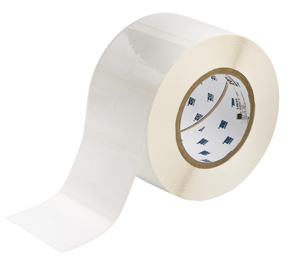 Brady THT-19-483-1 3" Width x 2" Height, B-483 Ultra Aggressive Polyester, Gloss Finish White Thermal Transfer Printable Label (1000 per Roll)