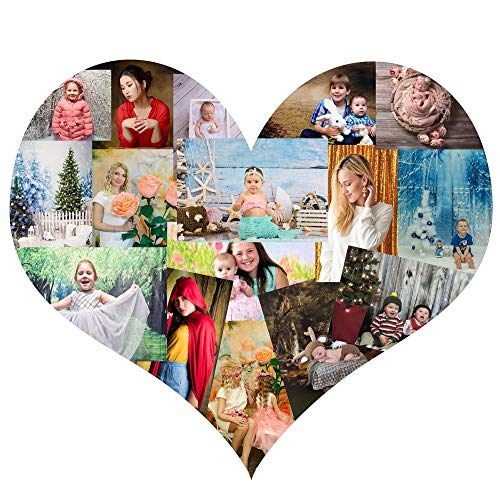 CHAIYA 8X6FT Christmas Backdrop White Wood Floor Photography Backdrop Winter Snow Xmas Tree Gift Family Christmas Party Photo Background New Year Party Decoration - size: 8′x6′