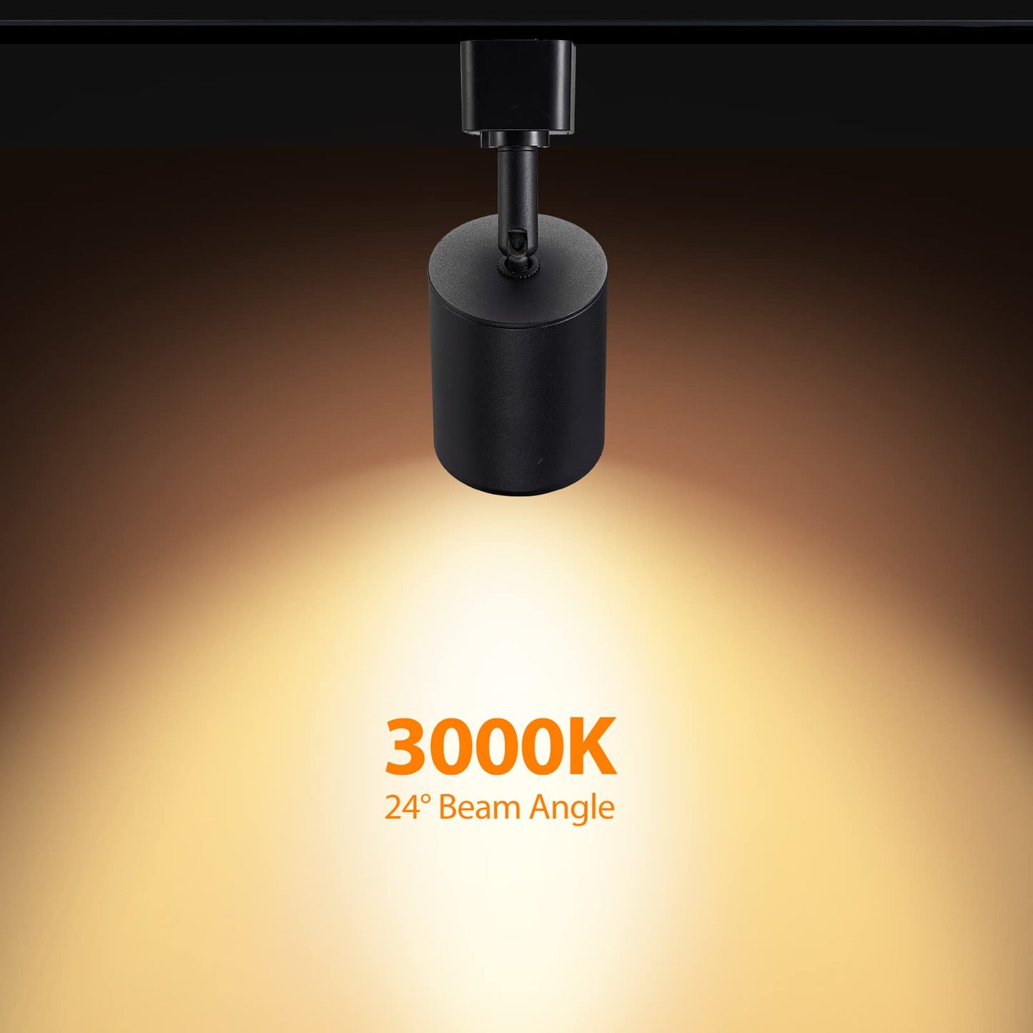 VANoopee 12-Pack 10W Dimmable LED Track Lighting Heads H Type Track Light Replacement Fixtures Bright 3000K Warm White Ceiling Spotlight for Accent Task Art, Flicker Free CRI90+ 24° 800lm Black