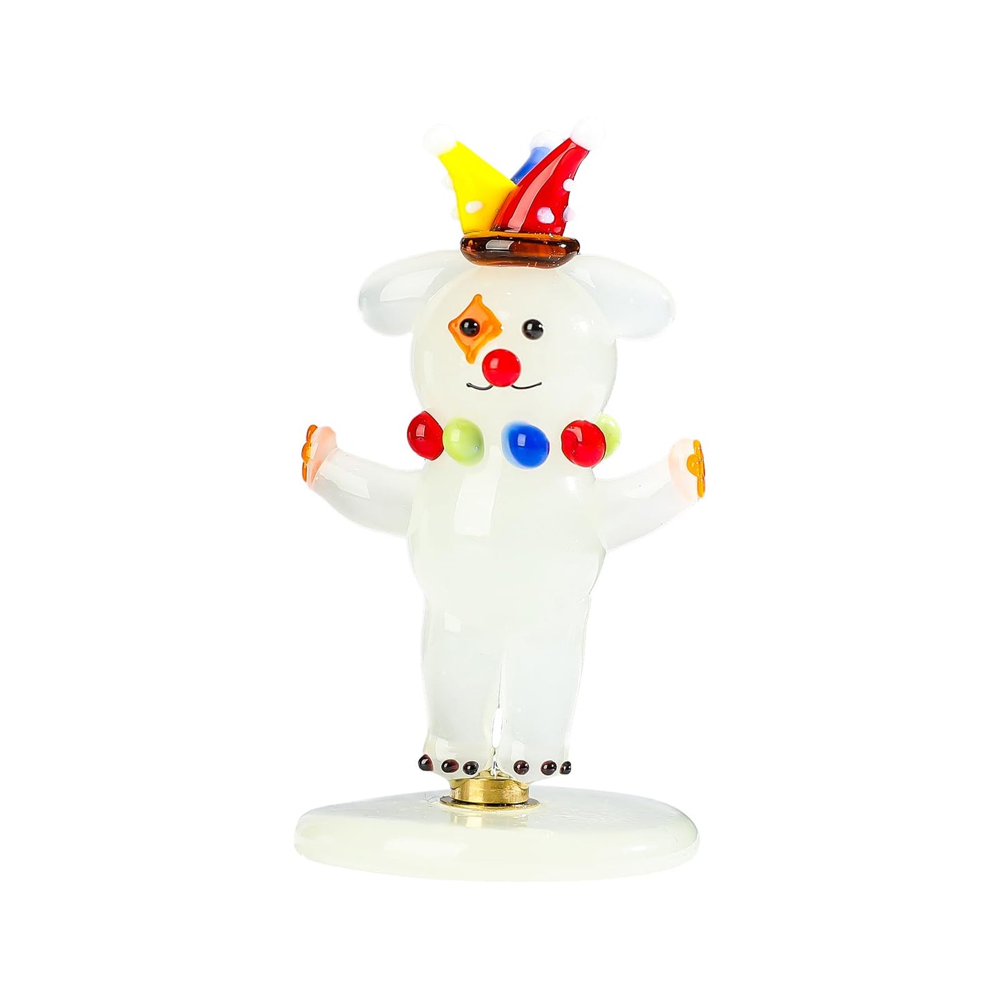 LONGSHENG - SINCE 2001 - Glass Clown Figurines, Rotatable Ornaments, Car Accessories Decorative Statue Collectible Gift