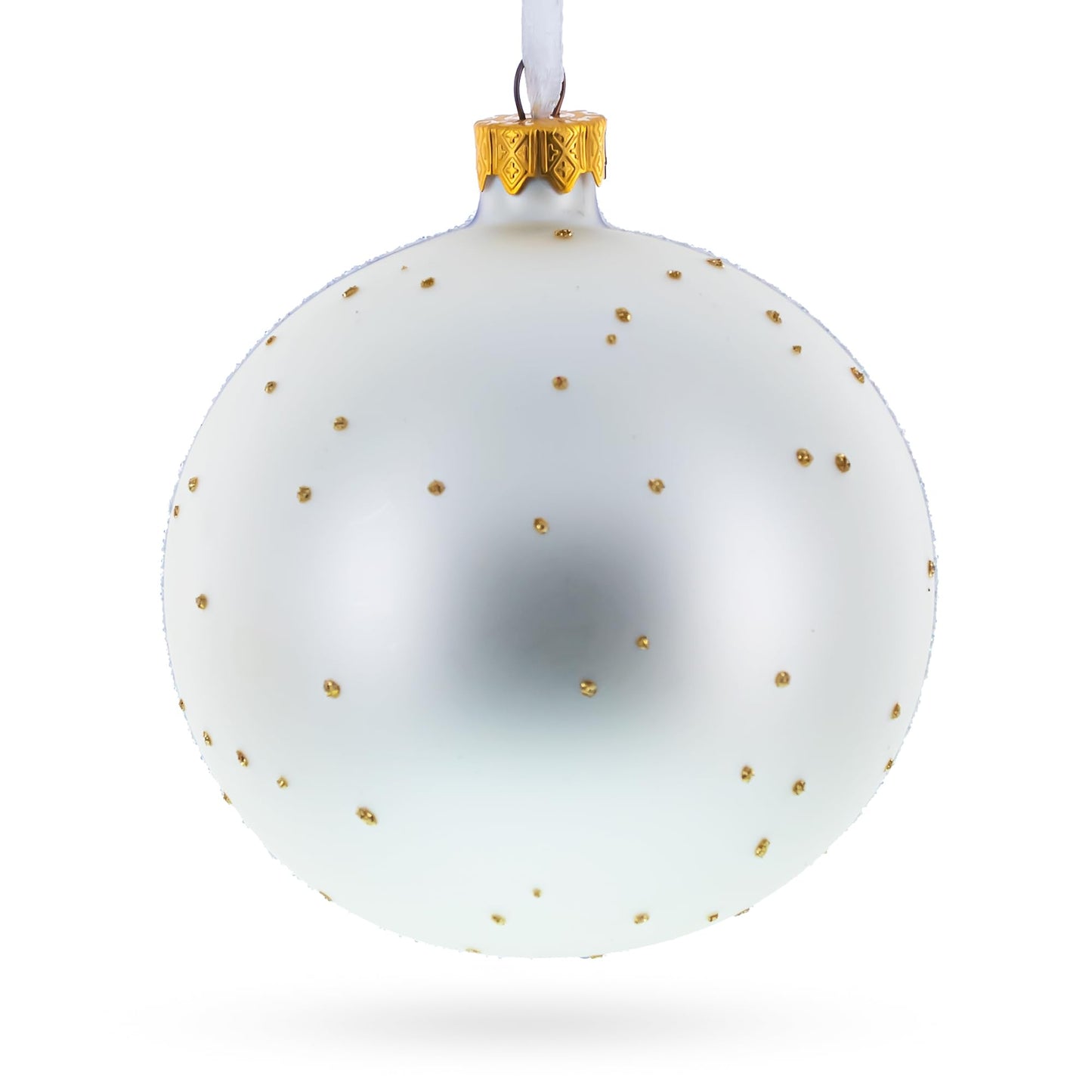 The Witch on Halloween Glass Ball Christmas Ornament 4 Inches