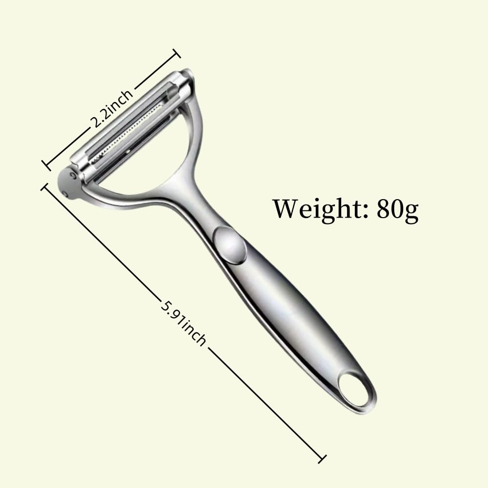 Huakai Multifunction Vegetable Peeler Julienne Peeler for Kitchen (2-in-1 peeler)