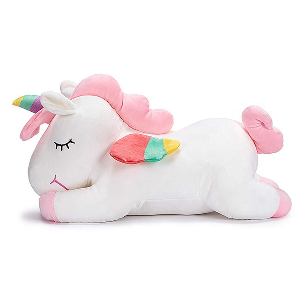 hitoshe Unicorn Stuffed Animal, Soft Unicorn Plush Hugging Pillow Toy Gifts for Kids (White, 31.4 in)