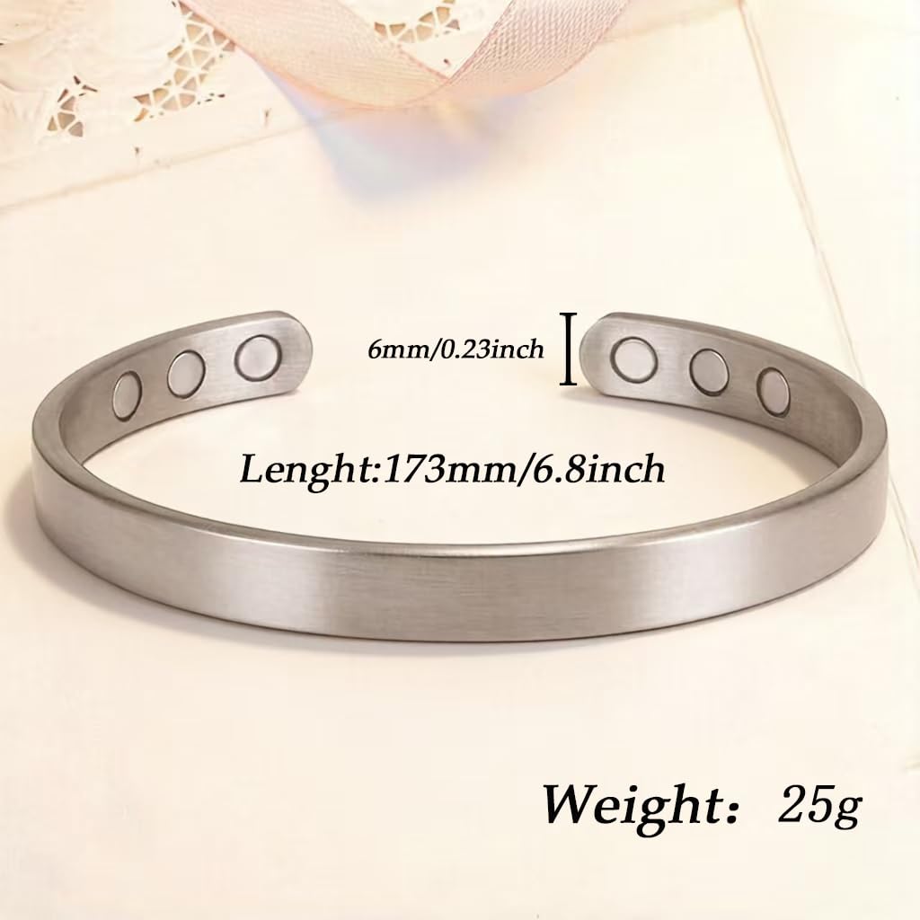 TiFluFlue Kalm Bracelet Ring Set for Women (Silver)