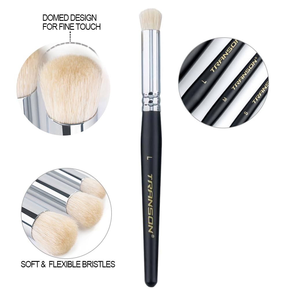 Transon 8pcs Miniature Painting Dry Brush Set with 5 Drybrushes and 3 Small Detail Brushes for Model Making and Miniature Model Painting