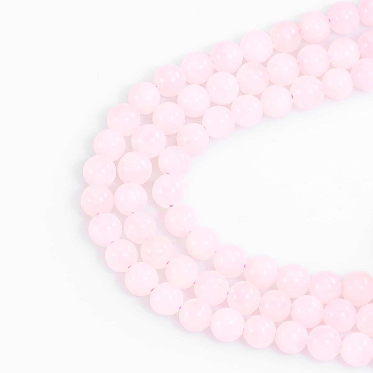 6mm Natural Gemstone Round Loose Beads for Jewelry Making Pink Crystal Rose Quartz Stone Beads for Bracelets Necklace Earrings Making Supplies (60-62pcs/Strand)