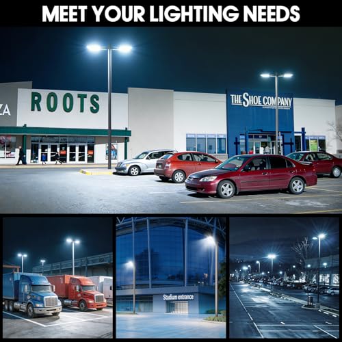 350W LED Parking Lot Light Slip Fitter Mount 52500LM Dusk to Dawn 5000K Led Flood Light Outdoor Area Security Commercial IP65 Waterproof 100-277V for Driveway Parking Lot Stadium - size: 350W Pole Mount
