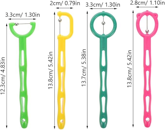 Garneck 4pcs Oral Muscle Trainer Tongue Exercise Tool for Speech Therapy Jaw Exerciser Swallowing Rehabilitation