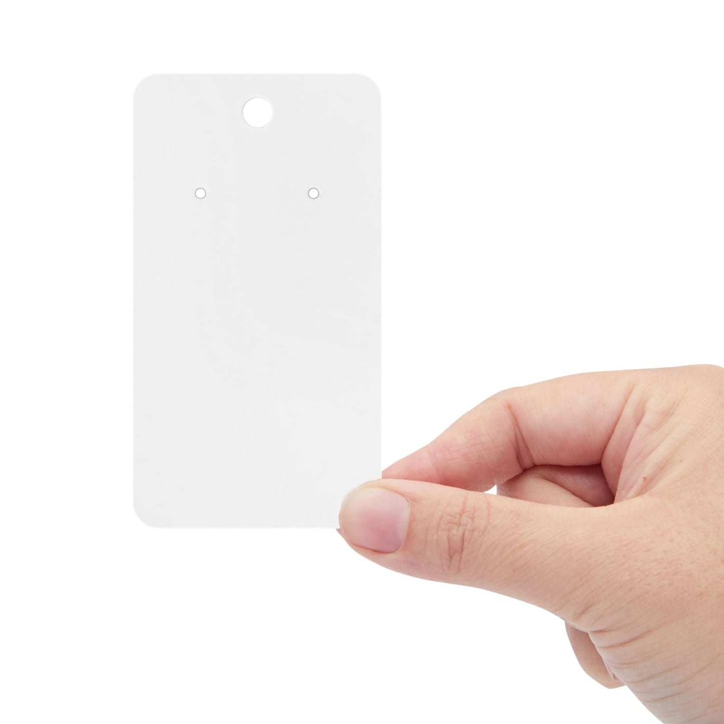 Juvale Earring Cards for Selling Jewelry - 3.5 x 2 In, White, 200 Pack - Bulk Earring Display Cards for Jewelry Packaging & Storage